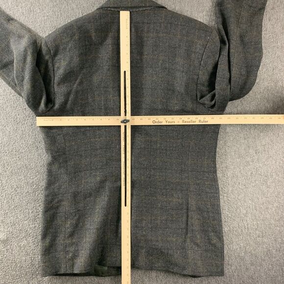 Brooks Brothers Blazer Jacket Mens 44 LG Camelhair Sport‎ Coat Window Pane - Picture 8 of 15